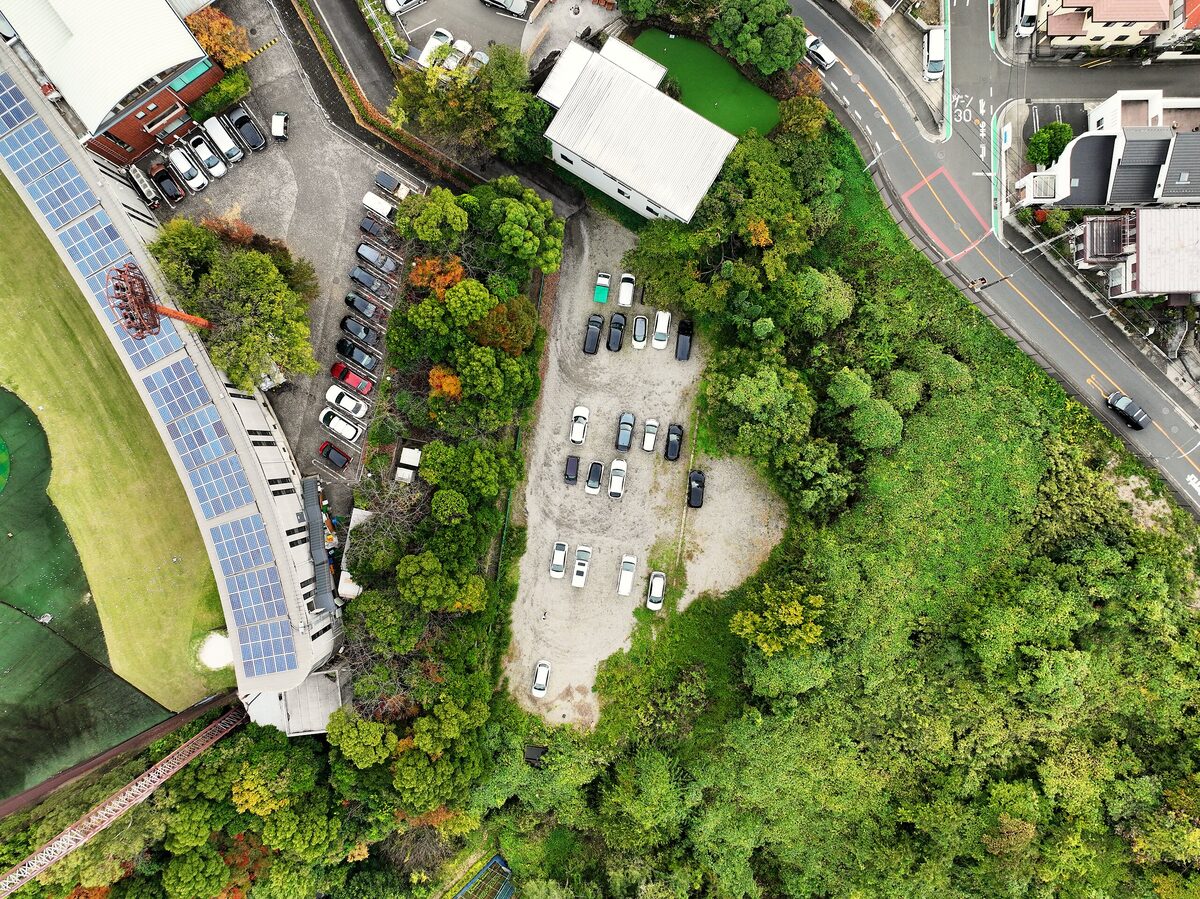 造成済みの土地と練習場（横浜・保土ヶ谷）